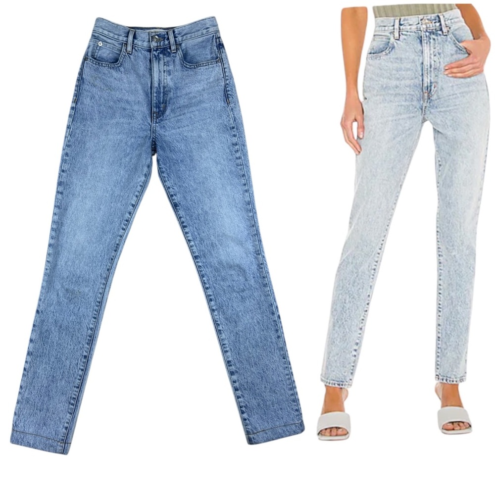 SLVRLAKE Beatnik Jeans Sz 23 Crosby Wash High Rise Slim Leg